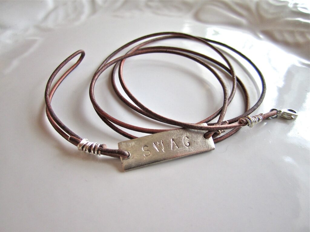 Craft a Leather & Stamped Metal Bracelet South House Designs